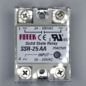 SOLID STATE RELAY,AC/AC,80-250VAC I/P,25A SSR-25AA