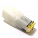 PLASTIC GEAR  MOTOR 90-DEG OUTPUT 6V SINGLE SHAFT