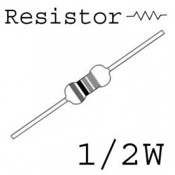 RESISTORS 1/2W 2OHM 5% 10PCS