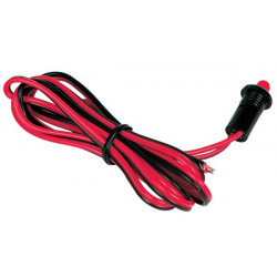 12V RED FLASHING LED W/LEADS