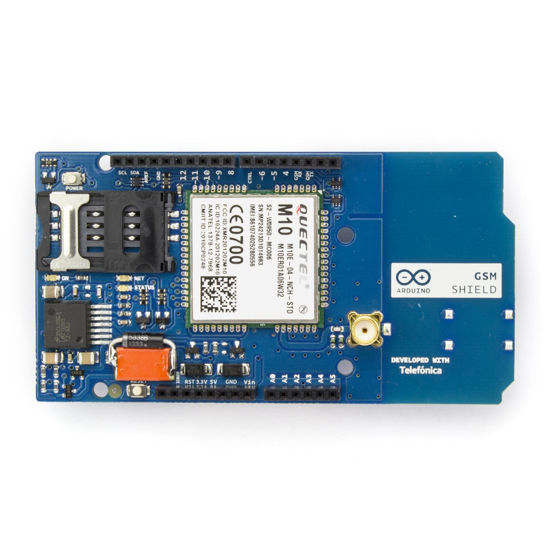 ARDUINO OFFICIAL GSM SHIELD (ANTENNA CONNECTOR)