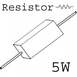 RESISTORS 5W 75OHM 5%