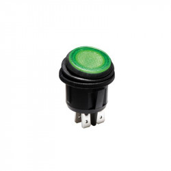 ROCKER SWITCH ON-OFF GREEN...