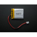 BATTERY, RECHARGEABLE, LI-POLY, 3.7V, 500mAh