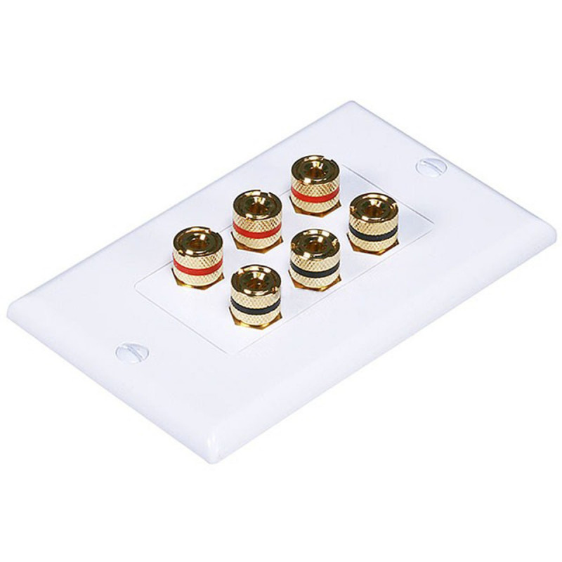 WALL PLATE 3 SPEAKER HIGH QUALITY GOLD