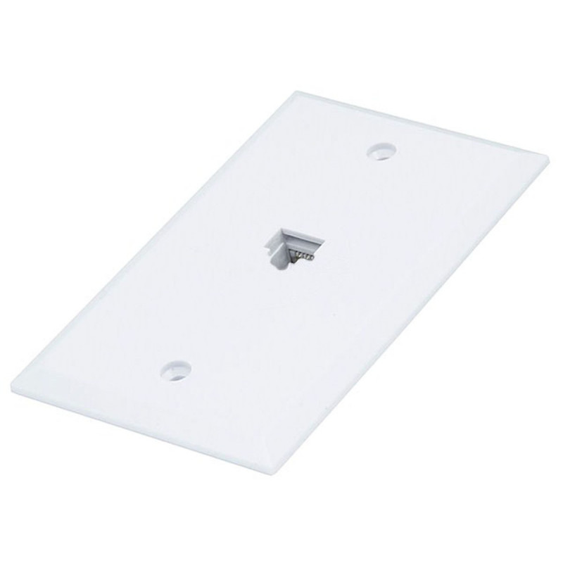 WALL PLATE RJ-45 8P8C JACK (SINGLE)