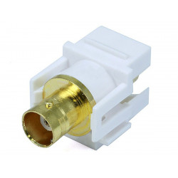 KEYSTONE JACK - MODULAR BNC (WHITE)