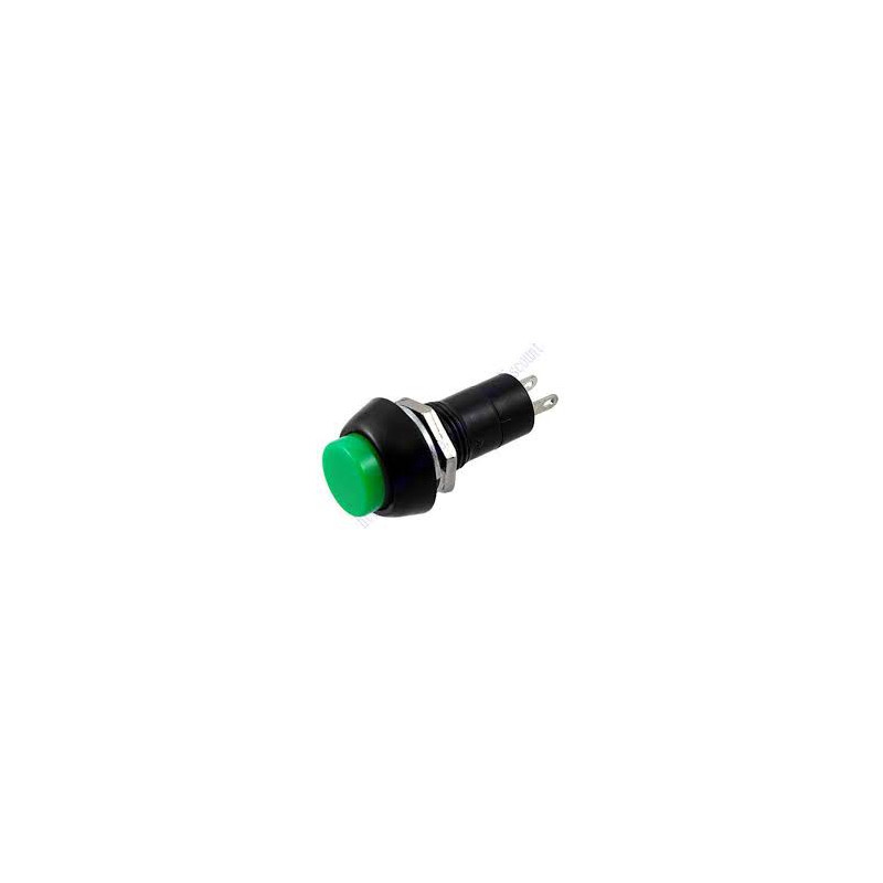 PUSH BUTTON SWITCH 2PIN MOMENTARY PBS-11B (GREEN)