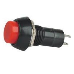 PUSH BUTTON SWITCH 2PIN OFF-ON PBS-11A (RED)