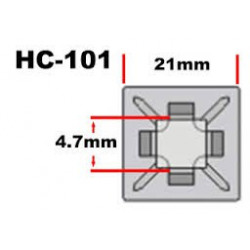 CABLE TIE MOUNTS 10PCS 34-210-100