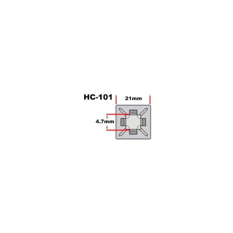 CABLE TIE MOUNTS 10PCS 34-210-100