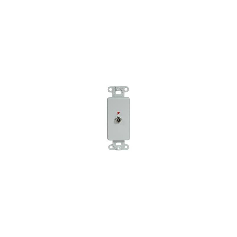 WALL PLATE SINGLE DC 2.1MM (F) JACK