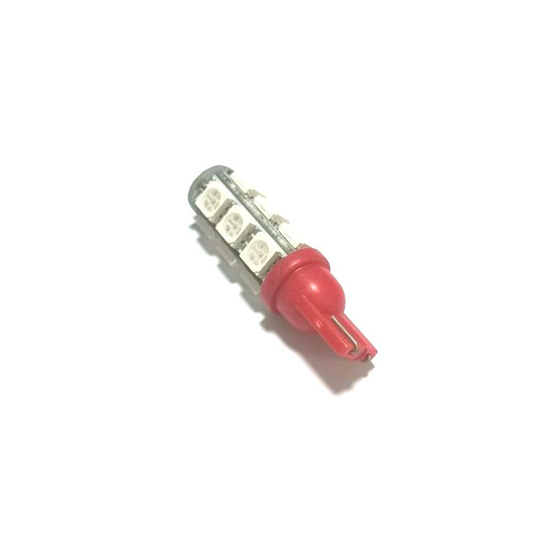 LED T10-5050-13SMD, RED, 12V