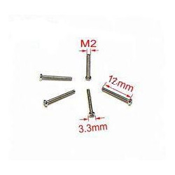 SCREW M2X12 ROUND 25PCS/PKG