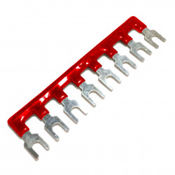 TERMINAL BUS, LARGE 8 PIN, RED