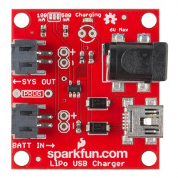 LIPOLY CHARGER BREAKOUT SINGLE CELL 3.7V