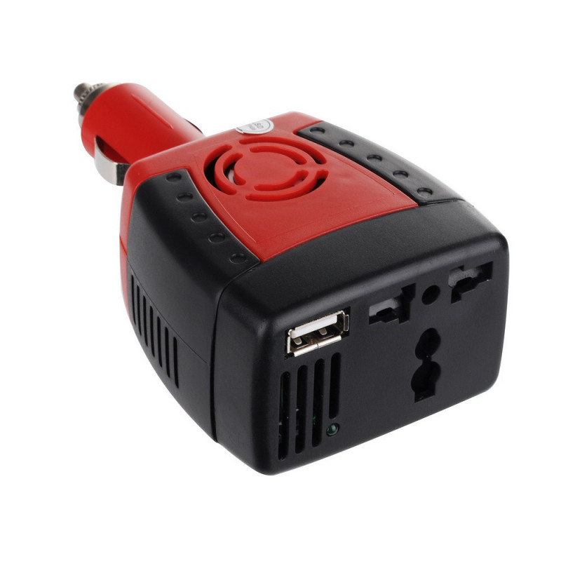 POWER INVERTER 12V INPUT 150W 120V OUTPUT W/5V USB