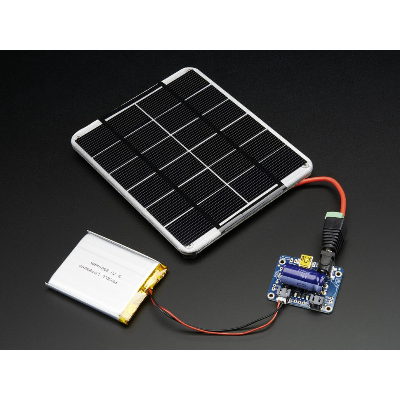 SOLAR LIPOLY CHARGER - USB/DC/SOLAR FOR LI-ION BAT