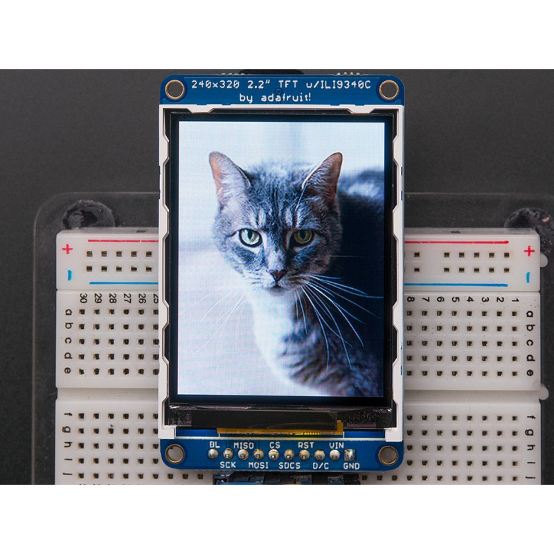 2.2" 18 BIT COLOR TFT LCD DISPLAY W/ MICROSD