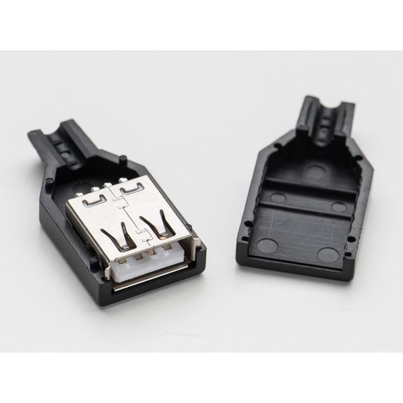 USB DIY CONNECTOR SHELL - TYPE A SOCKET