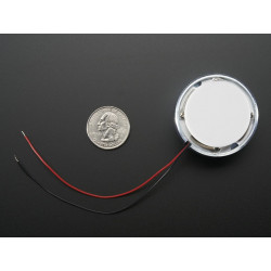 TRANSDUCER, LARGE SURFACE W/ WIRES, 4OHM, 5W