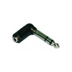 1/4" ST (M) TO 3.5MM ST (F)  RIGHT ANGLE ADAPTOR