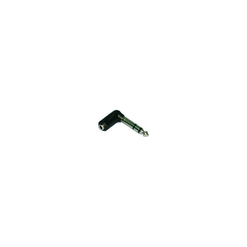 1/4" ST (M) TO 3.5MM ST (F)  RIGHT ANGLE ADAPTOR