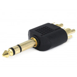 1/4" STEREO MALE AND 2X RCA...