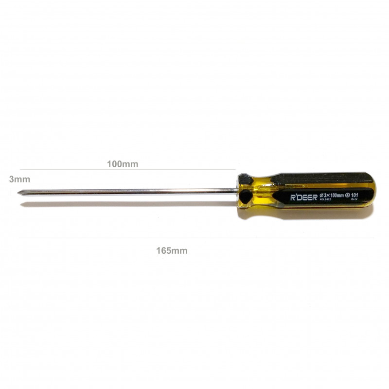 SCREW DRIVER, RT NO.9825 3 X 100MM (+)