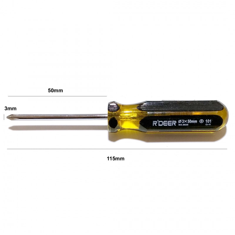 SCREW DRIVER, RT NO.9825 3 X 50MM (+)