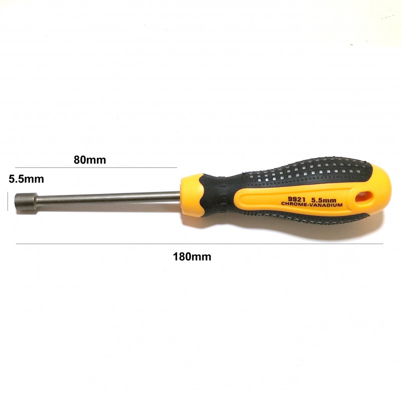 SCREWDRIVER, NUT SHAPE, 5.5MM, 9921