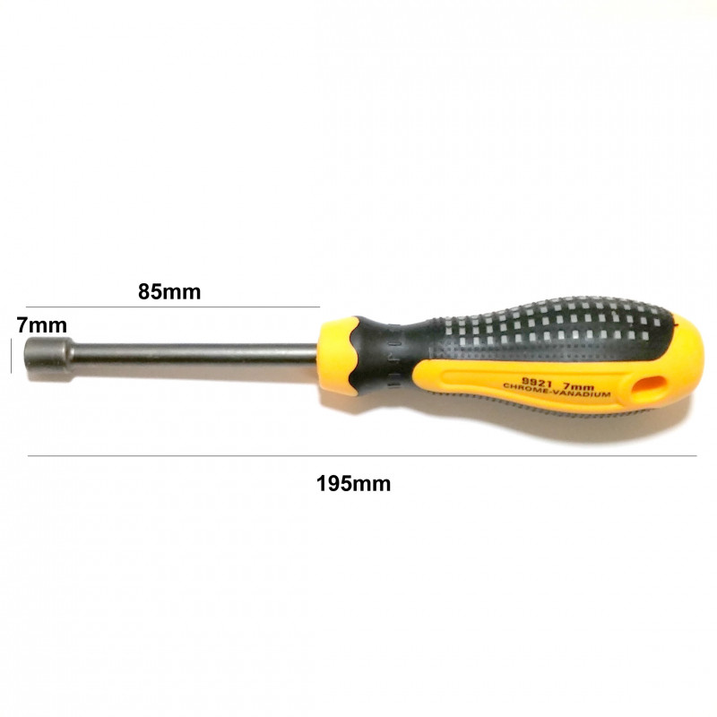 SCREWDRIVER, NUT SHAPE, 7MM, 9921