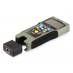 MULTIFUNCTION TESTER W/DISPLAY RJ45/11/12, COAXIAL