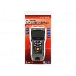 MULTIFUNCTION TESTER W/DISPLAY RJ45/11/12, COAXIAL