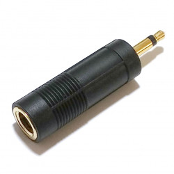 3.5MM MONO JACK TO 1/4" STEREO PLUG ADAPTOR