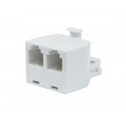 RJ11 TEL T-ADAPTER 6P/4C -...