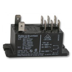 POWER RELAY, T92P11D22-12, DPDT 12VDC, 30A