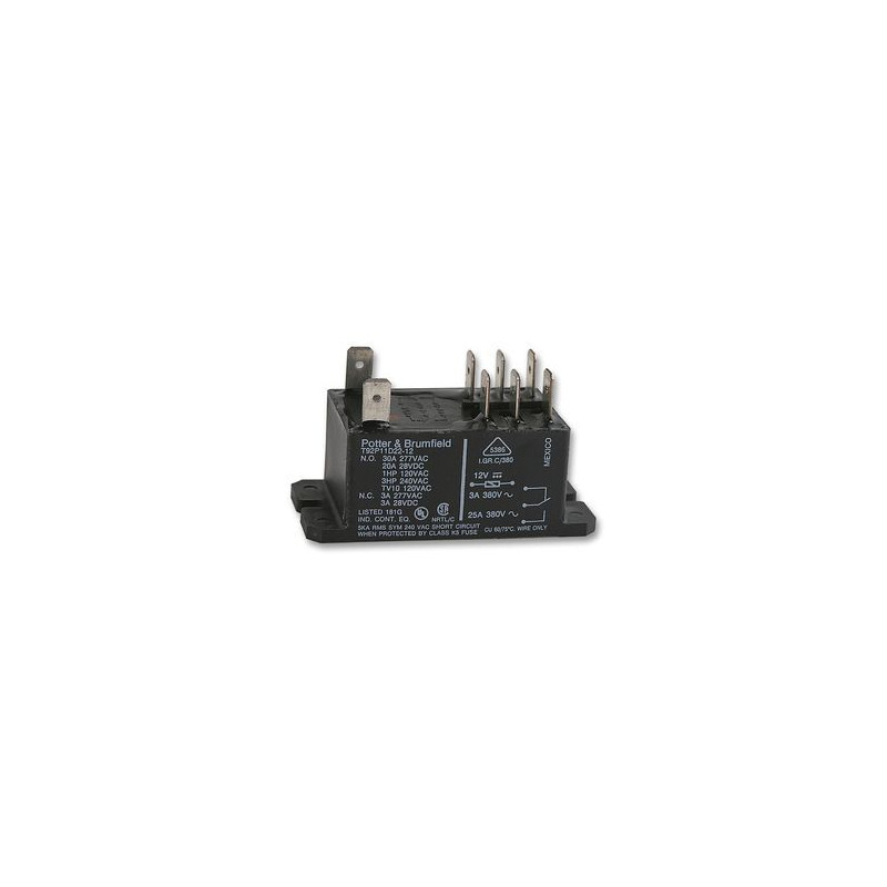 POWER RELAY, T92P11D22-12, DPDT 12VDC, 30A