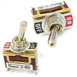 TOGGLE SWITCH,SPST,ON-OFF,20A,SCREW LUG T701 AW