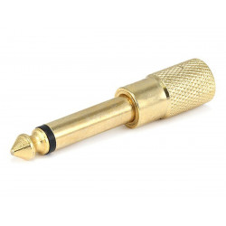 1/4" GOLD MONO PLUG/3.5MM...