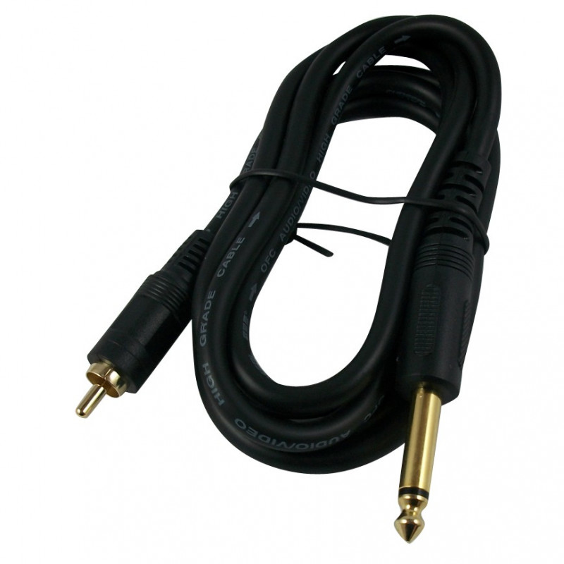 AUDIO CABLE, 1/4" TO RCA, 3M  Q-386