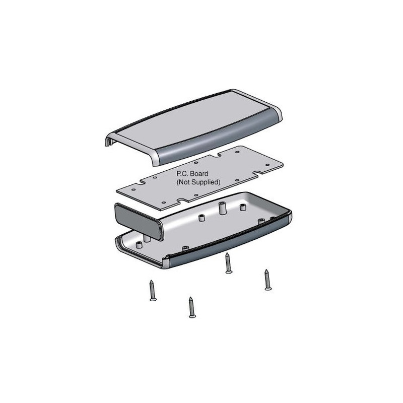 HAMMOND PLASTIC BOX 117x79x24MM 1553BGY