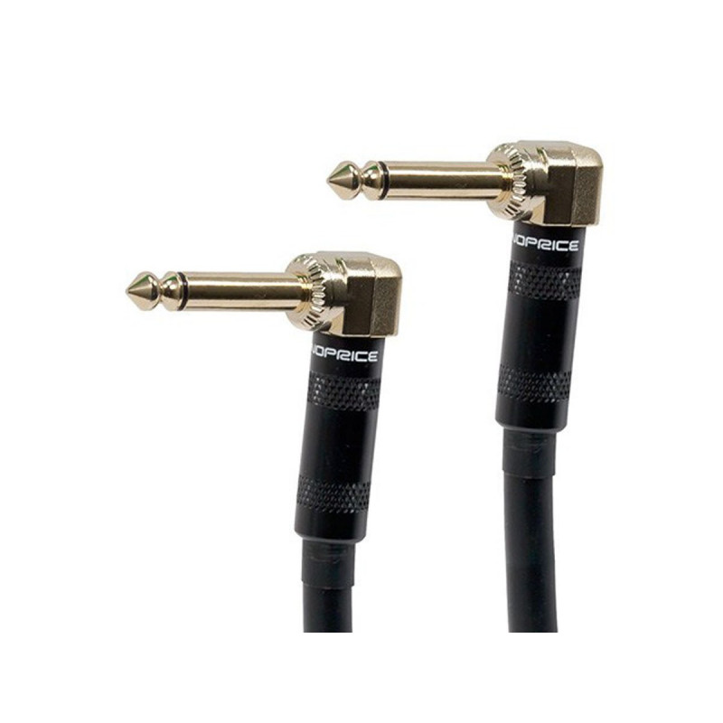 AUDIO CABLE, 1/4" TO 1/4" MONO, 6FT (RIGHT ANGLED)