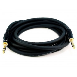 AUDIO CABLE, 1/4" TO 1/4" STEREO, 3M(GOLD PLATED)