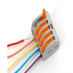 SNAP-ACTION 5 WIRE BLOCK 12-28AWG 300V 20A