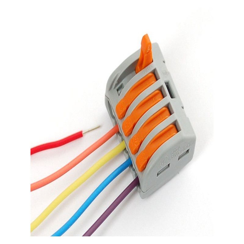 SNAP-ACTION 5 WIRE BLOCK 12-28AWG 300V 20A