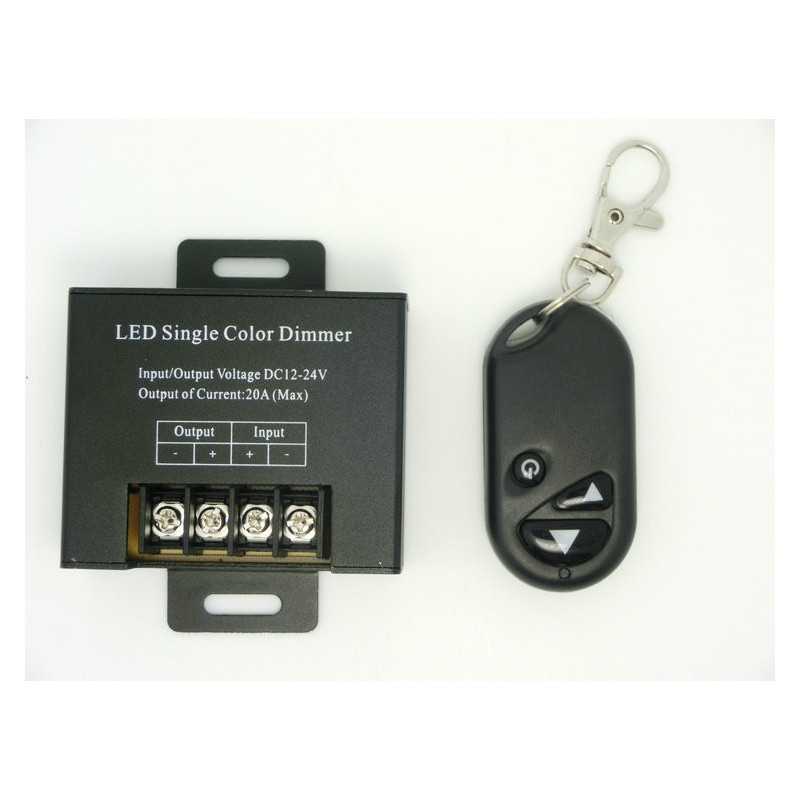 LED DIMMER 12V - 24V 20A WITH RF REMOTE