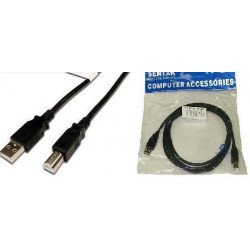 USB CABLE, A TO B, M/M, 3M(10FT)