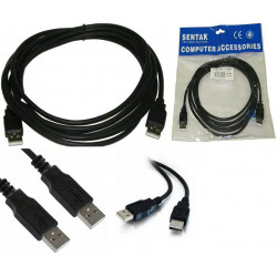 USB CABLE, A TO A, M/M,...