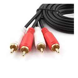 AUDIO CABLE, 2 RCA(M) TO 2 RCA(M), 7.6M